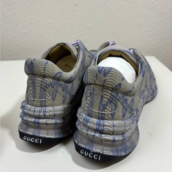 Gucci GG Monogram Ultralight Run Leather Sneakers - Picture 4 of 7